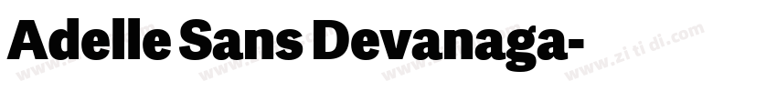 Adelle Sans Devanaga字体转换